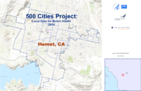 500 Cities Project Local Data for Better Health 2014 Hemet CA