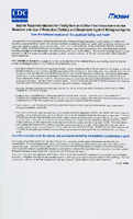 Interim Recommendations for Firefighters and Other First Responders for the Selection and Use of Protective Clothing and Respirators Against Biological Agents Superseded