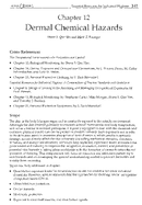 Dermal Chemical Hazards