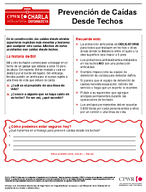 Charla informativa Prevencin de cadas desde techos