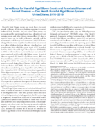 Surveillance for Harmful Algal Bloom Events and Associated Human and Animal Illnesses  One Health Harmful Algal Bloom System United States 20162018