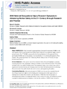 2018 National Occupational Injury Research Symposium Advancing Worker Safety in the 21st Century through Research and Practice public access