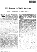 US interest in world nutrition