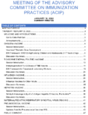 Meeting of the Advisory Committee on Immunization Practices ACIP January 12 2022 summary minutes