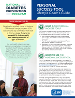 National Diabetes Prevention Program Personal Success Tool Lifestyle Coachs Guide