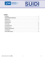Sudden Unexpected Infant Death Investigation SUIDI Additional Investigative Scene Forms