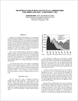 The Introduction of Roof Bolting to US Underground Coal Mines 19481960 A Cautionary Tale