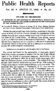 Public health reports  v 58 no 35 AUGUST 27 1943