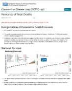 Coronavirus Disease 2019 COVID19 Forecasts of Total Deaths Updated July 23 2020