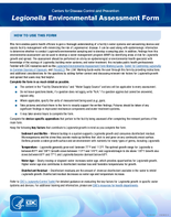 Legionella Environmental Assessment Form LEAF 202301
