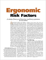 Ergonomic Risk Factors  A Study Of Heavy Earthmoving Machinery Operators