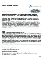 Adjuvant Chemotherapy for Patients with Stage III Colon Cancer Results from a CDCNPCR Patterns of Care Study
