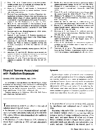 Thyroid Tumors Associated With Radiation Exposure