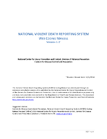 National Violent Death Reporting System Web coding manual Version 52