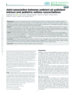 Joint Association Between Ambient Air Pollutant Mixture and Pediatric Asthma Exacerbations