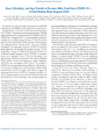 Race Ethnicity and Age Trends in Persons Who Died from COVID19  United States MayAugust 2020