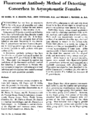 Fluorescent antibody method of detecting gonorrhea in asymptomatic females