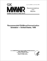 Morbidity and Mortality Weekly Report Recommendations and Reports June 16 1995  Vol 44  No RR5