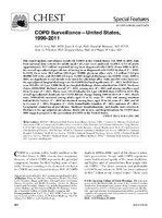COPD SurveillanceUnited States 19992011