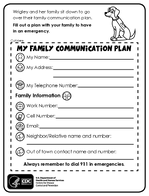 My Family Communication Plan 2013