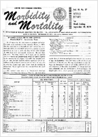 Morbidity and Mortality Weekly Report Vol 19 No 37 week ending September 19 1970