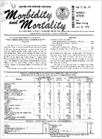 Morbidity and Mortality Weekly Report Vol 21 No 29 week ending July 22 1972