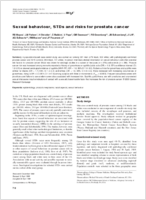 Sexual behaviour STDs and risks for prostate cancer