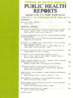 Public Health Reports  v 104  no 6  cover