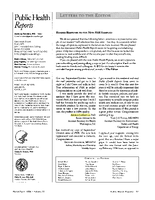 Public Health Reports Letters to the Editor from Arthur Lawrence