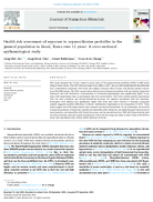 Health Risk Assessment of Exposure to Organochlorine Pesticides in the General Population in Seoul Korea over 12 Years A CrossSectional Epidemiological Study