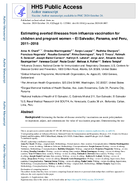 Estimating averted illnesses from influenza vaccination for children and pregnant women  El Salvador Panama and Peru 20112018