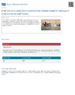 H5N1 Bird Flu Detections across the United States in Backyard and Commercial Poultry