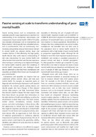 Passive Sensing at Scale to Transform Understanding of Poor Mental Health
