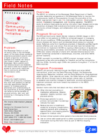 Field Notes ClinicalCommunity Health Worker Initiative