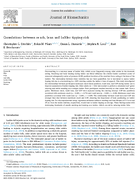 Correlations Between Reach Lean and Ladder Tipping Risk