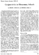 Conjunctivitis in elementary schools