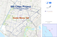500 Cities Project Local Data for Better Health 2014 Costa Mesa CA