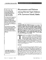 Hypertension and diabetes among Siberian Yupik Eskimos of St Lawrence Island Alaska