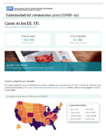 Casos de enfermedad del coronavirus COVID19 casos en los EE UU last updated on May 1 2020
