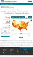 United States COVID19 Cases and Deaths by State Reported to the CDC Since January 22 2020 COVID19 Death Rate in the US Reported to the CDC by StateTerritory Deaths per 100000 Oct 3 2020