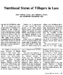 Nutritional status of villagers in Laos