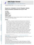 Exposure to 13Butadiene in the US Population National Health and Nutrition Examination Survey 20112016
