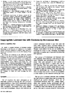 Inappropriate lubricant use with condoms by homosexual men