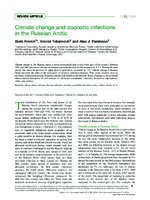 Climate change and zoonotic infections in the Russian Arctic