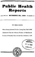 Public Health Reports  v 54 no 42  cover