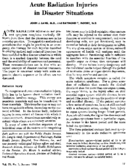 Acute radiation injuries in disaster situations
