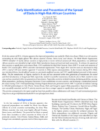 Early Identification and Prevention of the Spread of Ebola in HighRisk African Countries