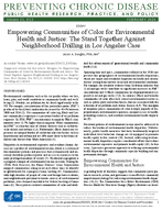 Empowering Communities of Color for Environmental Health and Justice The Stand Together Against Neighborhood Drilling in Los Angeles Case