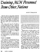 Training MCH personnel from other nations