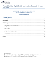 Physical Activity Digital Health Interventions for Adults 55 Years and Older